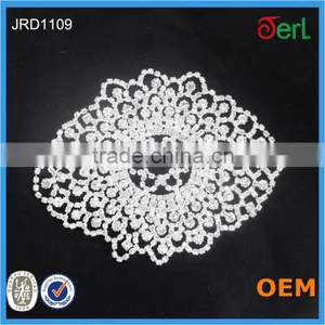 DIY Rhinestone Appliques/rhinestone Lace /lace With Rhinestones Wedding Dress thumbnail-1