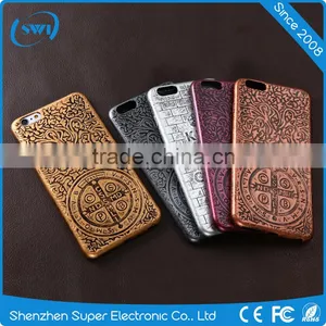 Hot Selling 3D Bronzy Copper Phone Case TPU Rubber Soft Case Back Cover Shell Compatible For IPhone 5 6 6S Series thumbnail-1