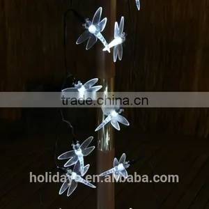 5M 50 LED White Dragonfly Fairy Solar Garden Light thumbnail-4