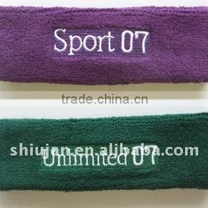Custom Embroidery Logo Sweatband Wholesale thumbnail-1
