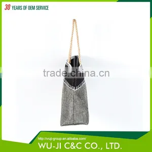Buy Direct From China Wholesale Eco-friendly Burlap Gift Tote Bag thumbnail-3