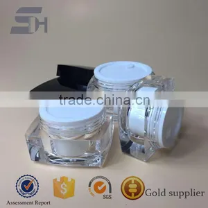 15ml,30ml,50ml Square Shaped Acrylic Cosmetics Cream Empty Jars thumbnail-1