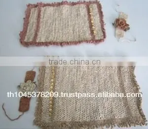 HAND KNITTING PLACE MALE (BEADS SET) MADE HEMP FIBER THAILAND thumbnail-1
