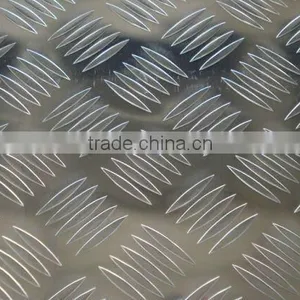 5 Bars Aluminum Checkered Sheet, Aluminum Anti-slip Sheet,embossed Aluminum Plate thumbnail-1