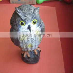 OEM Blow Molding Plastic Owl Garden Decoration Bird Repeller Plastic Owl Huizhou Factory thumbnail-5