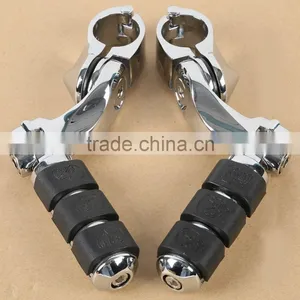 Engine Guard 1.25" Highway Foot Pegs Footpeg For Universal Motocycle New thumbnail-4