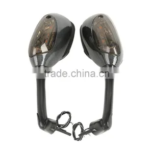 Carbon Fiber Side Pair Mirrors Signal For Suzuki GSXR1000 GSX-R 1000 05-15 06 07 thumbnail-1