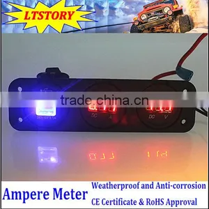 DC Waterproof Round Digital Only Current Ammeter Socket thumbnail-4