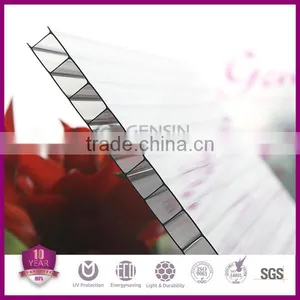 Polycarbonate Panel / Polycarbonate Hollow Sheet Good Choice for Roofing Energy Saving thumbnail-3