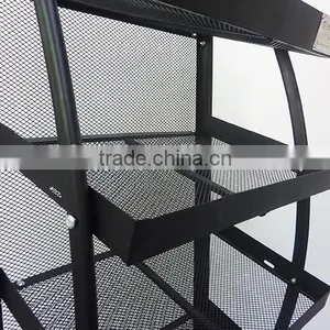 Discount Black Floor-standing Costomed Bread Display Rack With 5 Tier thumbnail-3
