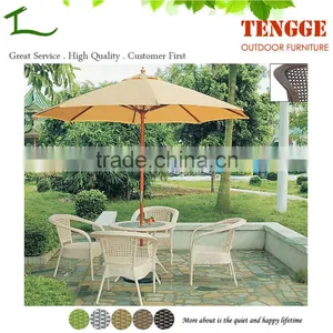 Big Folding Aliminum Patio Sun Garden Parasol Umbrella thumbnail-1