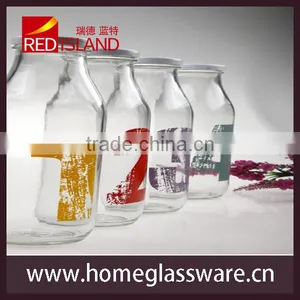 Hight Quality Glass Milk Bottle, Juice Bottle 445ml thumbnail-1