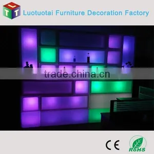Color Changing LED Cube Wine Rack for Bar and Home thumbnail-1