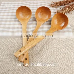 Chinese Natural Wood Soup Spoon, Green Wooden Spoon for Custom Printed Kitchen thumbnail-2