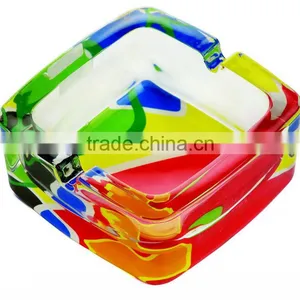 Glass Ashtray With Decal on Bottom,high Quality Glass Ashtray thumbnail-1