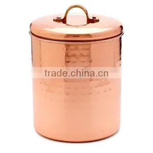 Kitche Canisters, Rose Gold Color Copper Canisters, Elegant Copper Canisters, Copper Jars,decorative Canisters for Kitchen thumbnail-2
