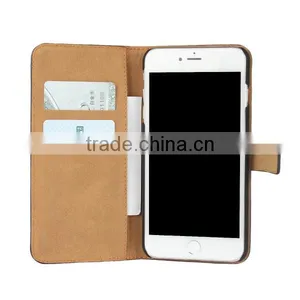 For IPhone 7 Plus High Quality Flip Leather Wallet Phone Cover With Card Slot thumbnail-2