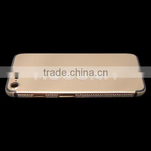 Gold Plated Back Housing, Diamond Back Cover for IPhone 7 Gold Housing thumbnail-6