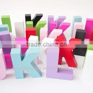 Large Wooden Letter12*9*2.5CM Size in Stock Wood Alphabet Letters thumbnail-1
