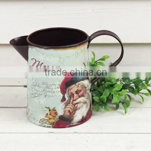2015 New Design Christmas Decoration Paper Decal Metal Kids Watering Can Wholesale thumbnail-1