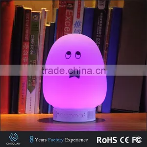 2017 Silicone Cute Mood Touch App Colorful Bluetooth Speaker With Led Light thumbnail-1