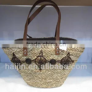 Natural Seagrass Handmade Fashion Bag thumbnail-1