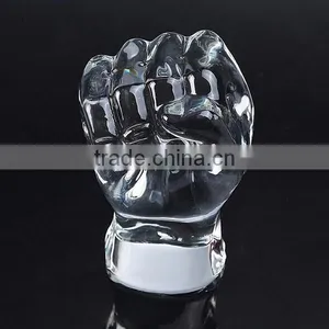 Custom Factory Direct Crystal Hand Trophy Award thumbnail-1