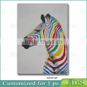 Abstract Zebra Oil Painting on Canvas thumbnail-1