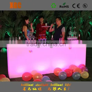 High Grade PE Plastic LED Table Party Table Outdoor Waterproof Led Table thumbnail-1