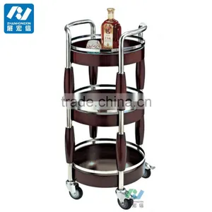 Excellent Wine Serving Liquor Trolley Cart thumbnail-6