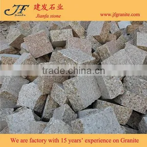 G682 Yellow Granite Flamed Pavers for Driveway Flooring /Garden Stepping thumbnail-1