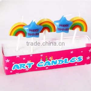 Rainbow and Star Shape Birthday Candle for Children thumbnail-2