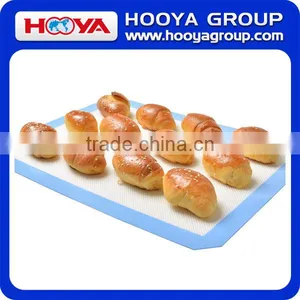 Non Stick Silicone Baking Mat With Glass Fibre Silicone Liner for Bake Pans & Rolling - Macaron Pastry Cookie Bun Bread Making thumbnail-4