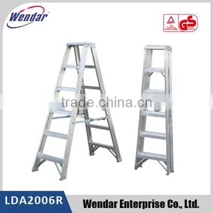 5+1 Step Two-Sided Aluminium Ladder thumbnail-1