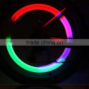 Cheap Bicycle Car Valve Caps Light Tire Wheel Light Neon LED Lamp,Cool Decorate Colourful Led Bike Lights thumbnail-2