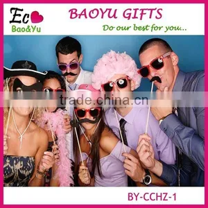 58Pcs/Set Fashion Funny Photo Booth Props Hat Mustache On A Stick Wedding Birthday Party Favor Wedding Props Wedding Decoration thumbnail-6