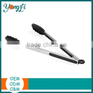 FDA/LFGB Kitchen Silicone Crucible Tongs Use to Clean thumbnail-2