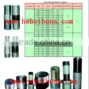 Electric/Hot Dipped Galvanized Carbon Steel King Nipple thumbnail-5