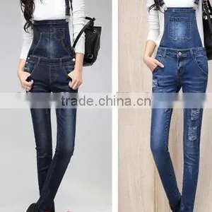 The Spring and Autumn Period and the New Removable Denim Overalls/ladies Loose Show Thin Jumpsuits thumbnail-2