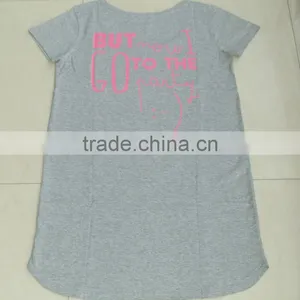 Ladies Long Pyjama T-shirt, Ladies Cotton Sleeping Wear, Ladies Long T-shirt thumbnail-4