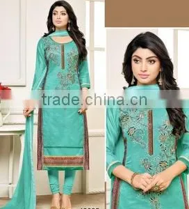Designer Readymade Embroidery Salwar Suits/punjabi Suits/frock Suits for Women thumbnail-1