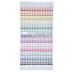 Custom Popular Wholesale Self Adhesive Crystal Sticker Sheet for Car thumbnail-2