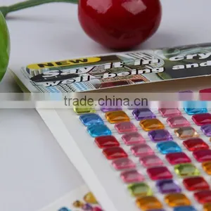 Various Color Acrylic Sticker,crystal Sticker,acrylic Stone Sticker thumbnail-4