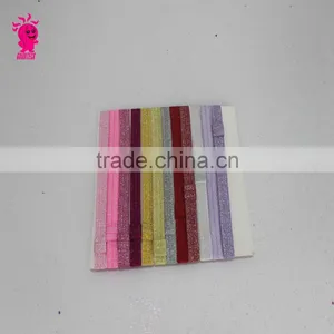 2015 Hot Sales Children Colored Satin Covered Resin Hairbands Ribbon Covered Adult & Kids Headbands thumbnail-1