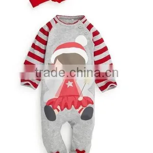 New Arrival Wholesale Baby Clothes Infant Boys and Girls Cotton Rompers Christmas Jumpsuits thumbnail-4