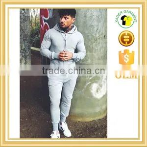 Mens Cotton Stretch Gym Tracksuits Workout Sports Suits Custom Logo thumbnail-1