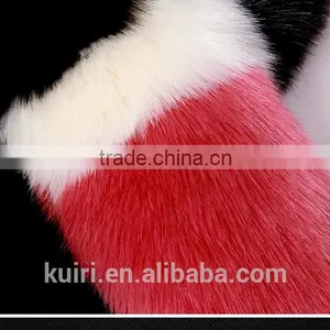 Colored Long Large Faux Fur Scarf Imitated Fox Fur Cape Winter Warm Fur Scarf thumbnail-6
