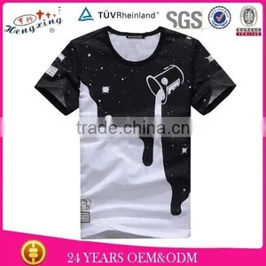 Hot Sale Print Design Pima Cotton t Shirt Wholesale thumbnail-1