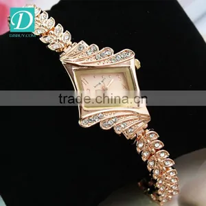 2016 Hot Sale Fashion Gold Wrist Watch Bracelet Women Watches thumbnail-2