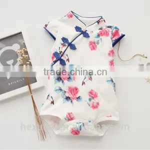 Short Sleeves Printed Cartoon Baby Clothes Set Romper thumbnail-3